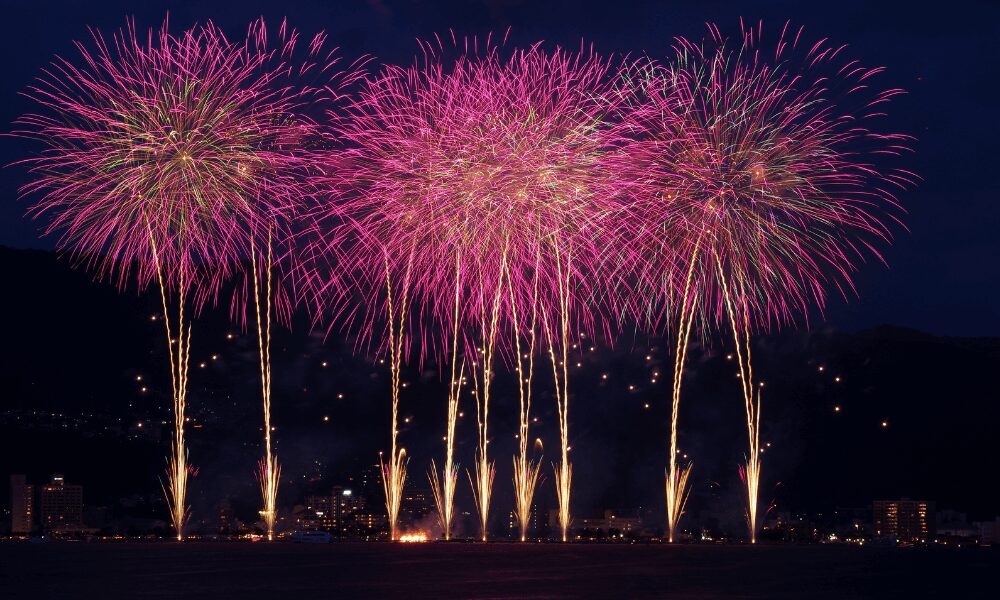 諏訪湖祭湖上花火大会はどこでやる?