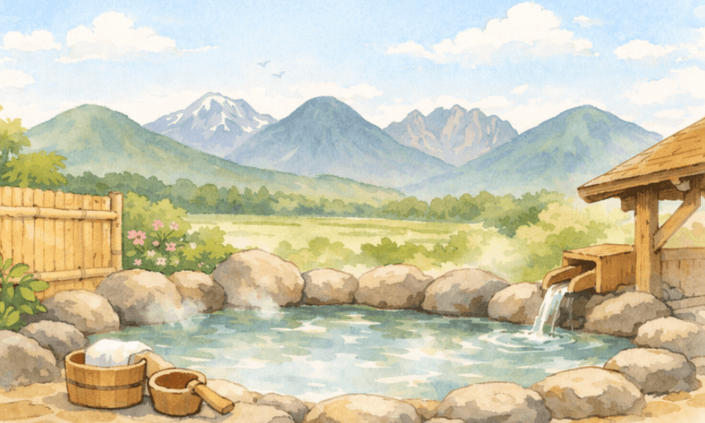 むれ温泉 天狗の館露天風呂イメージ